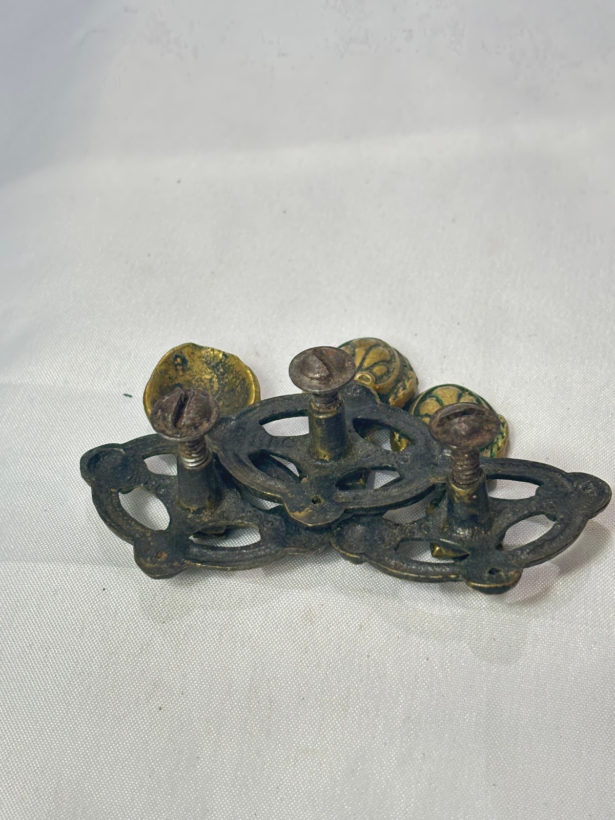 Antique Keeler Brass Co Brass Drawer Pulls/ Drop Handles KBC G205 Lot of 5