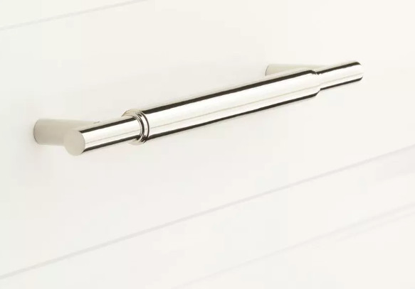 6″ Colmar Solid Brass Cabinet Pull – Polished Nickel