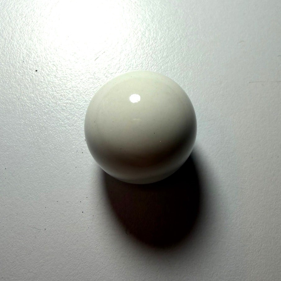 Vintage Porcelain Drawer Pull Cabinet Knobs Round 1″ Ball Off White No Screw