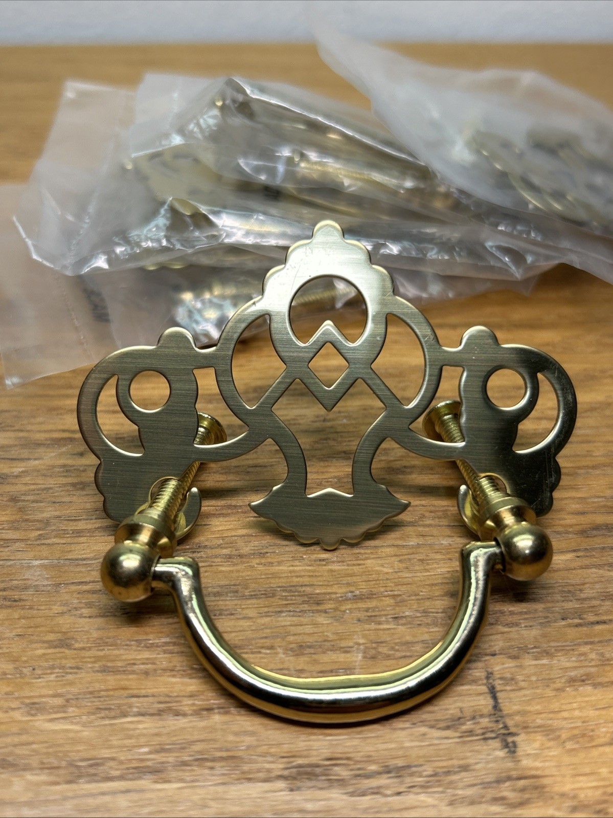 5 Piece Lot Brass Dropbail Metal Handle Drawer Pull – Dresser- Cabinet