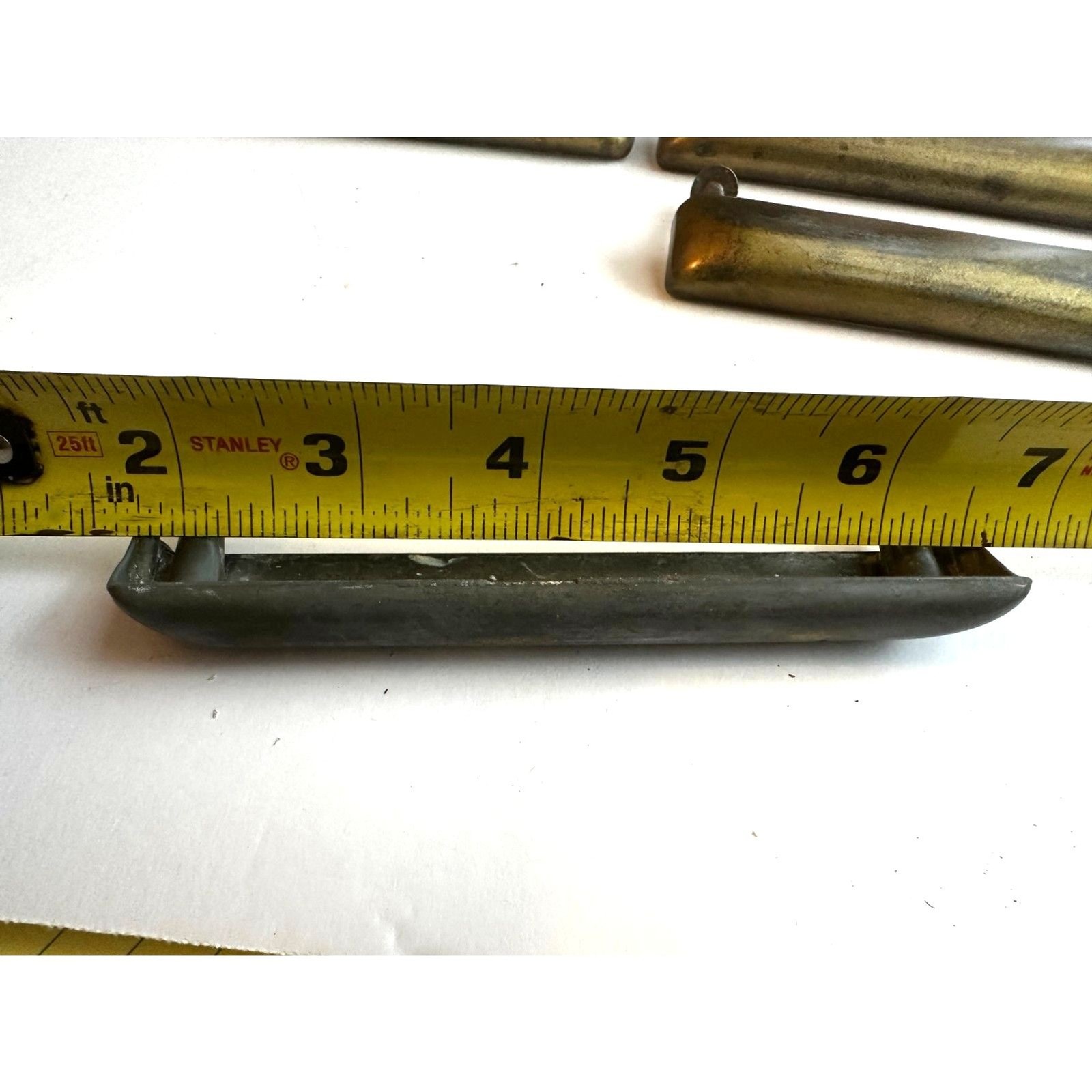 MCM Metal Finger Cup Pulls Set of 4 – 4.25″ center to center – Vintage Hardware