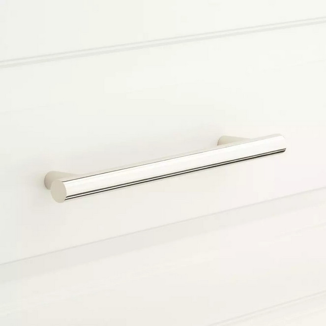 6″ avignon Solid Brass Cabinet Pull – Polished Nickel