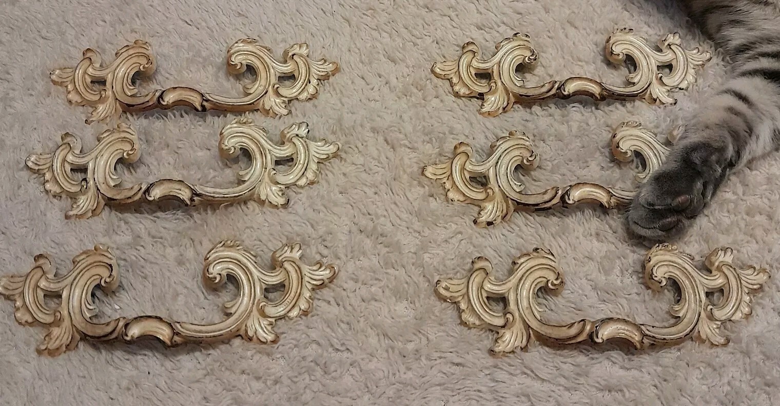 Drawer Pull Handles2 3/4″ Vintage French Provincial- Keller Brass Co. K-644 SET