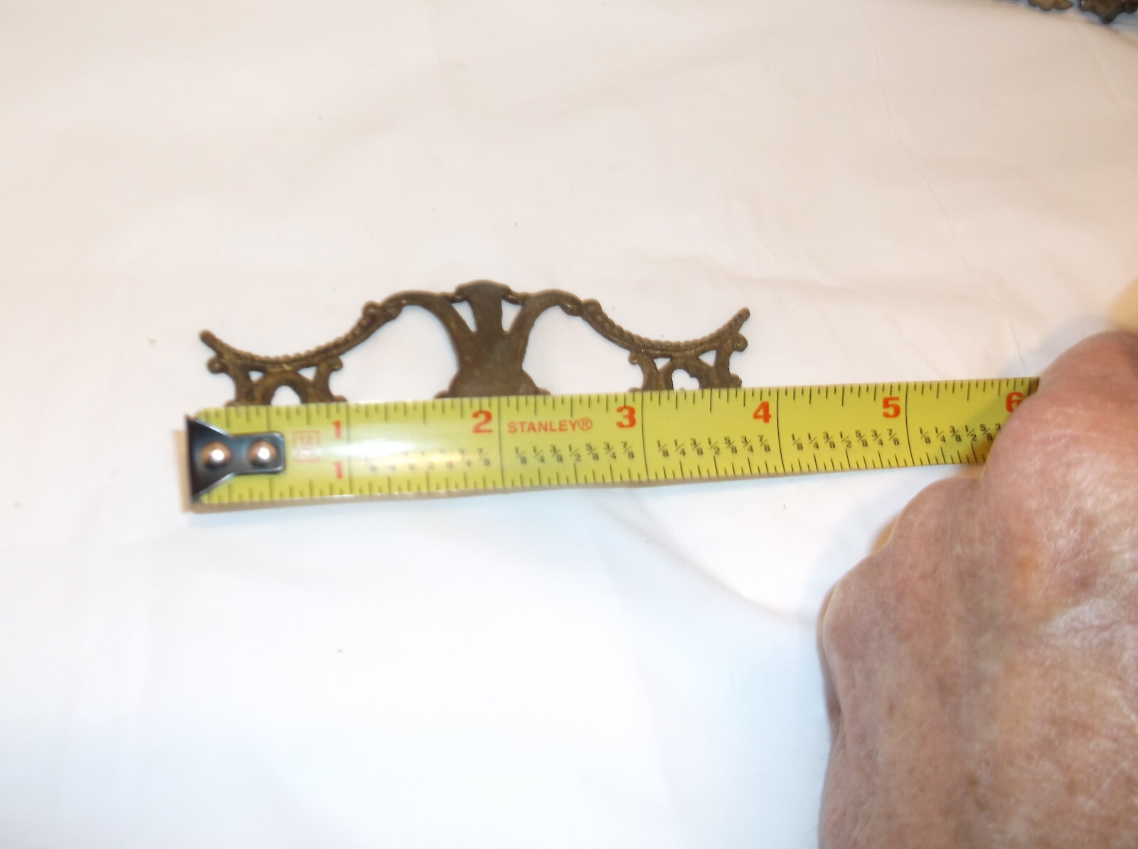 3 Antique Vintage Dresser Metal Back plates from Salvage Could be Cast?