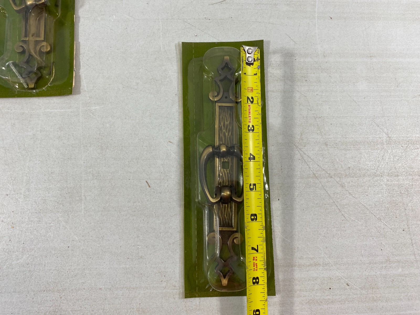 Lot of Sears Craftsman Cabinet Drawer Pull & Backplate Antique English 9-56343