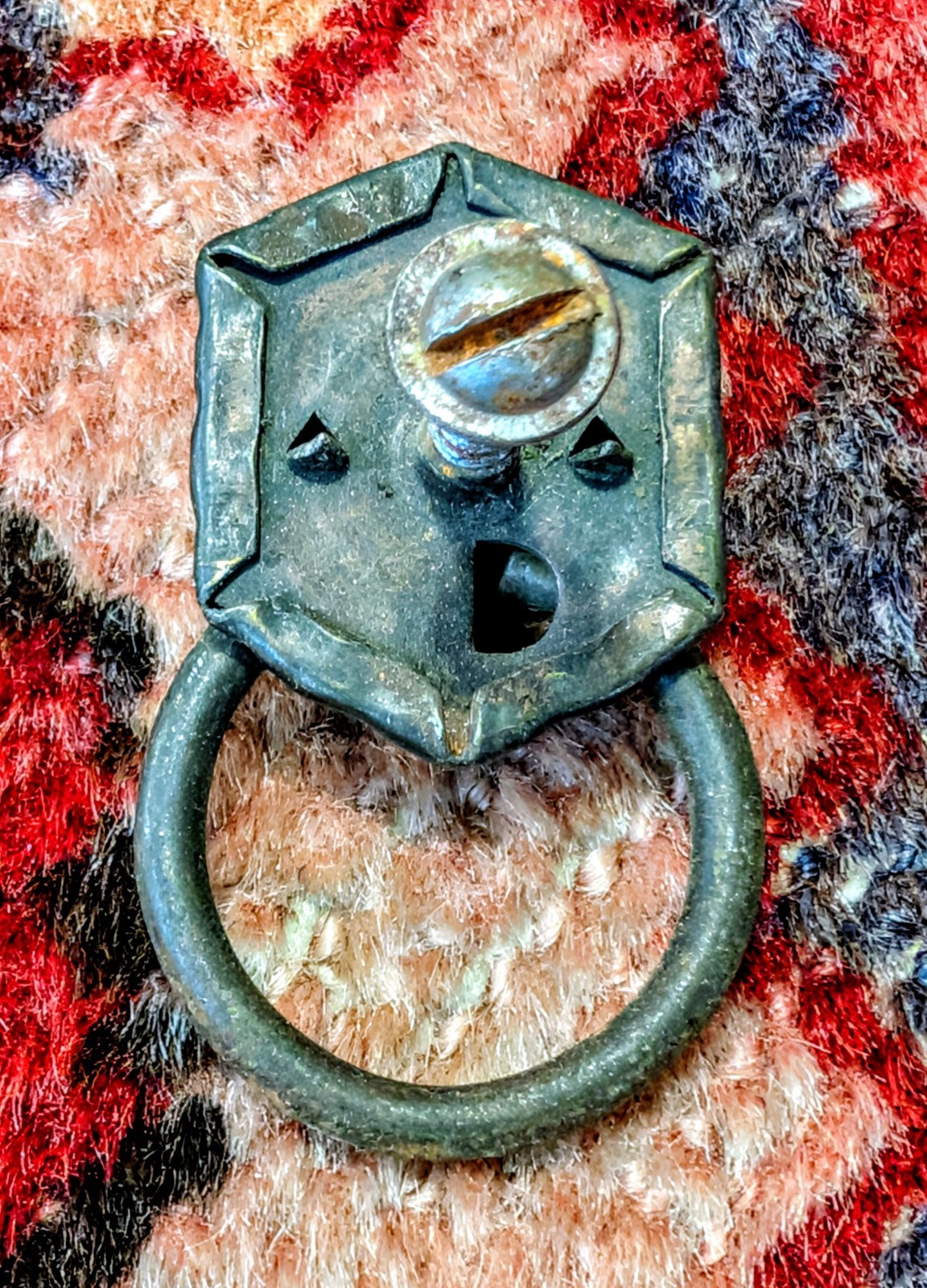 Antique Vintage Lion Head Ring Drawer Cabinet Pull Knob Hardware Architectual