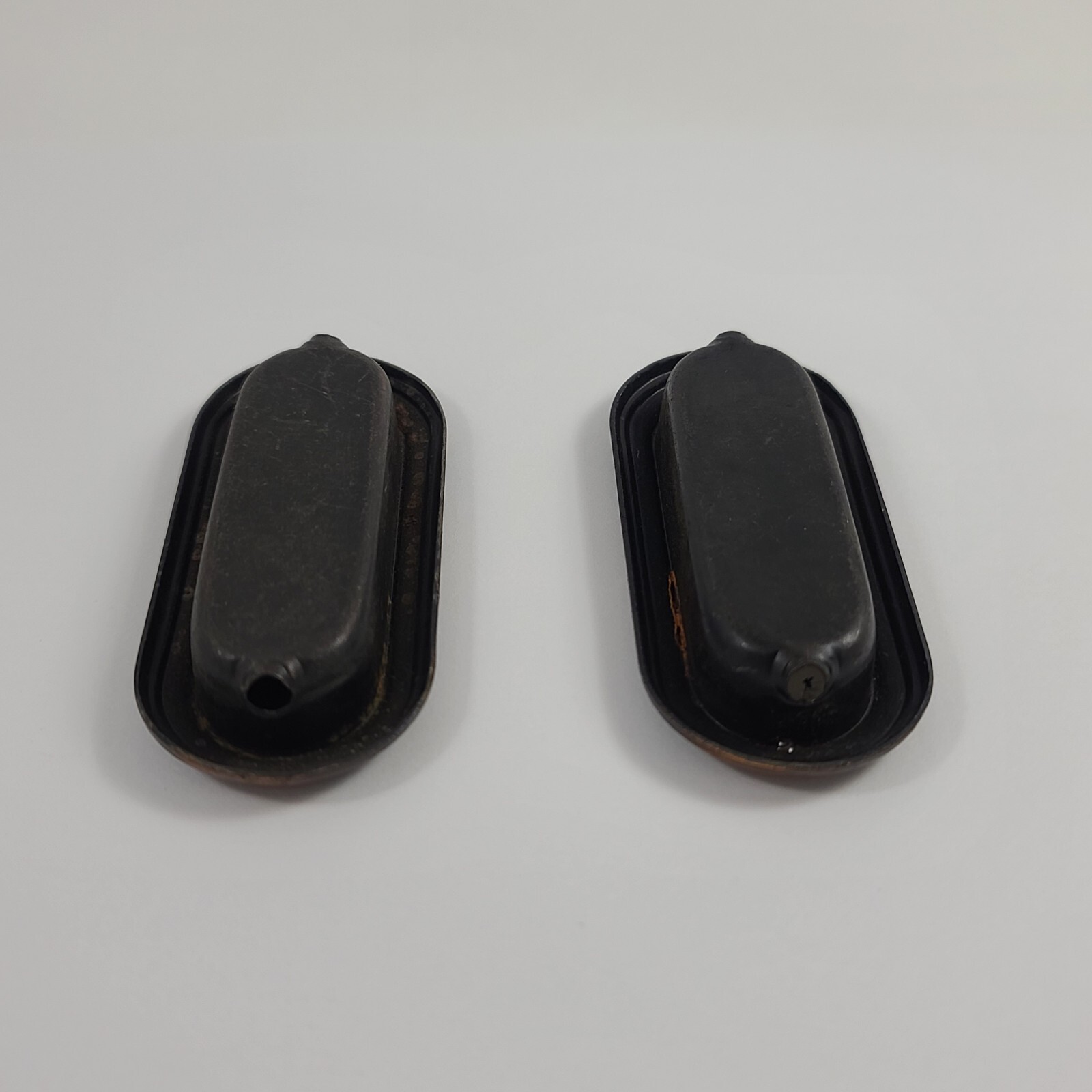 Vintage 1960s Amerock Recessed Drawer Pull Pair Finger Pull 1581