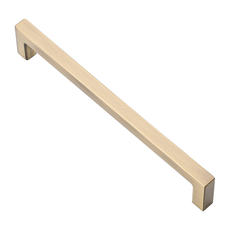 Alzassbg Cabinet Pulls Brushed Antique Brass Square Handles 6-1/4 Inch160Mm