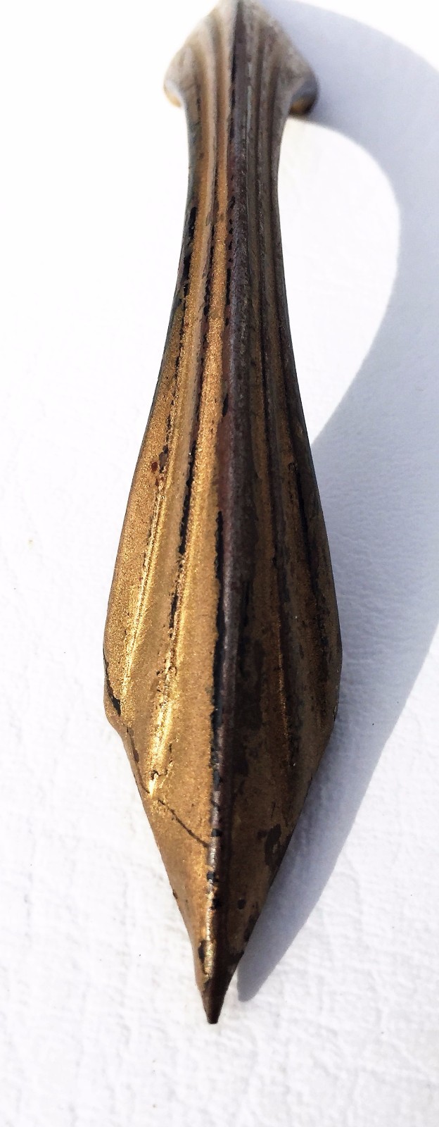 Art Deco Antique Hardware Brass Drawer Pull Cabinet Handle 4.5” on centers