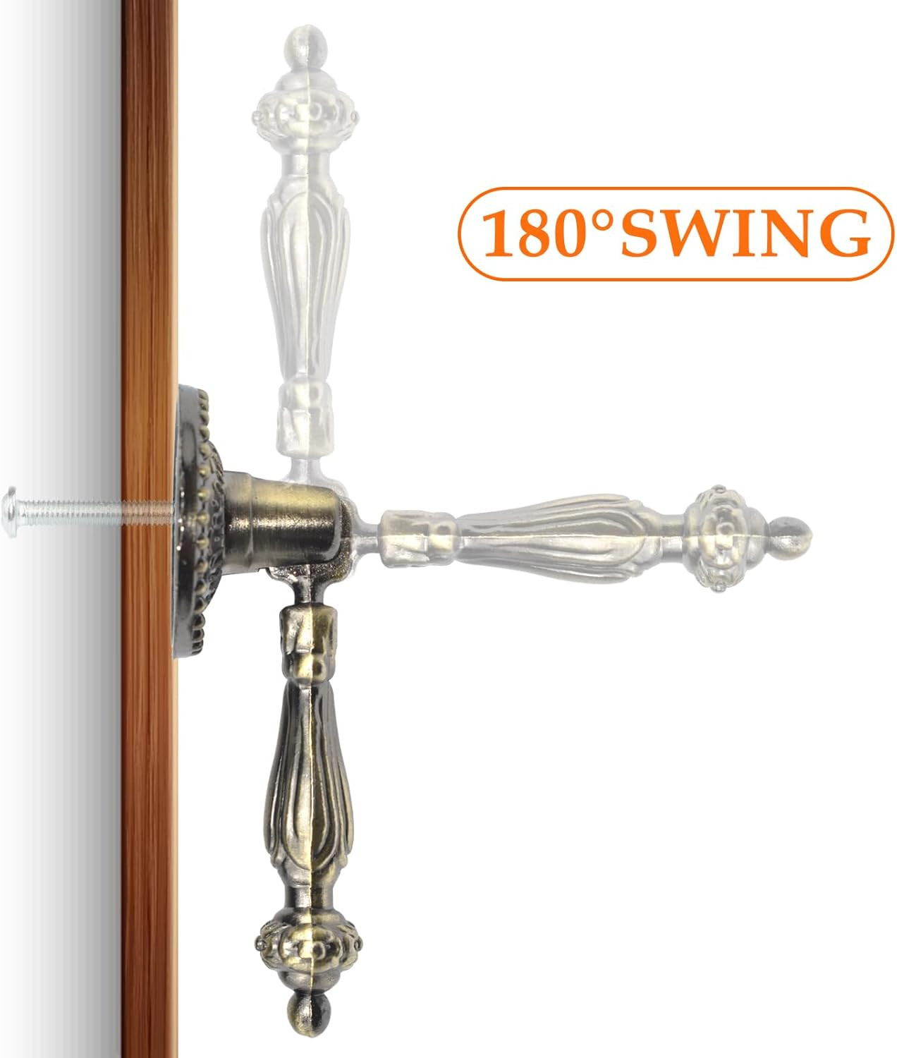 Antique Tear Drop Decorative Pendant Pull Handle Dia 28Mm Vintage Drawer Knob fo