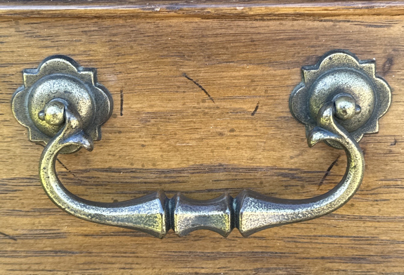 Drexel Guildhall Drawer Pull For Vintage Dresser Nightstand Credenza MCM Brass