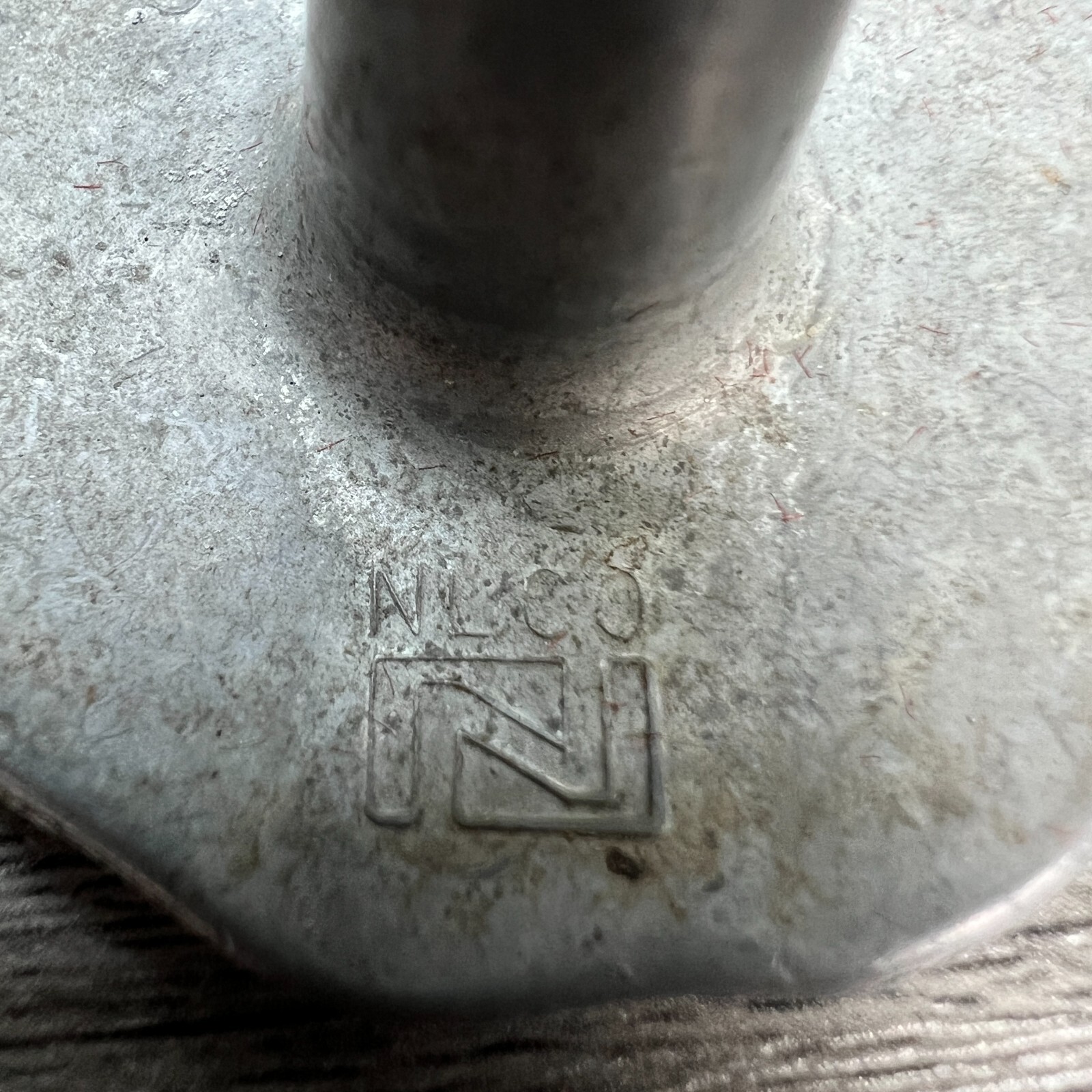 Vintage Drawer Pull Round Single Knob NLCO 63 – 3469 Metal Unknown Oigins