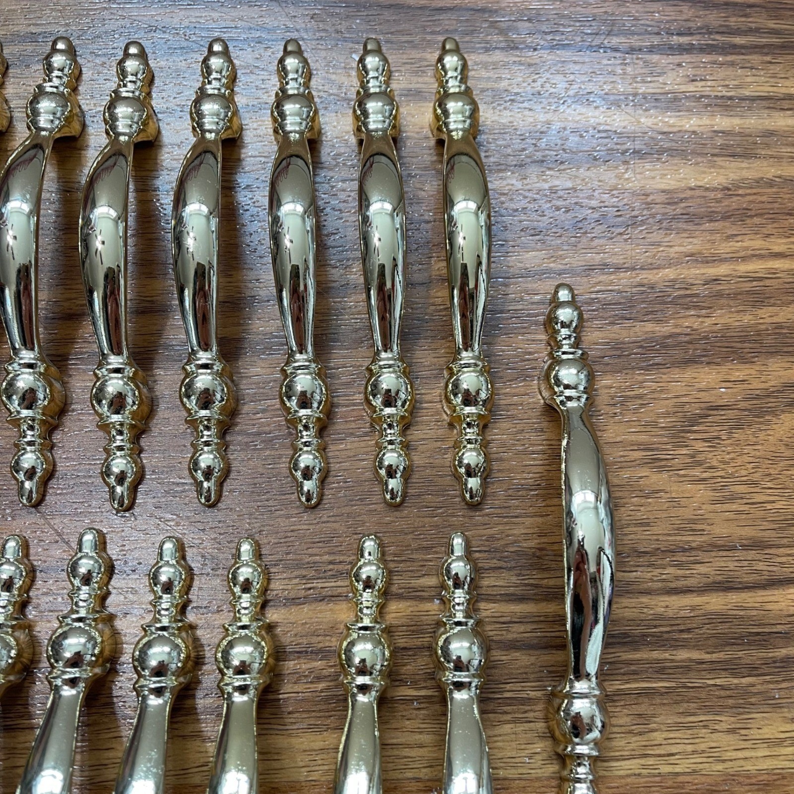 23 VTG Amerock Drawer Pulls 3″ Bore Lot Satin Nickel Gold Avante Cabinet