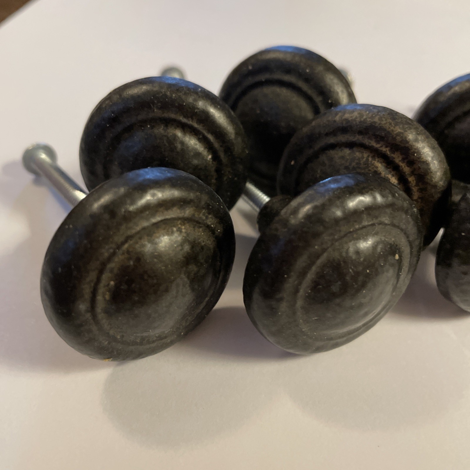 Dark Antique bronze style drawer pull knobs 13 Ct