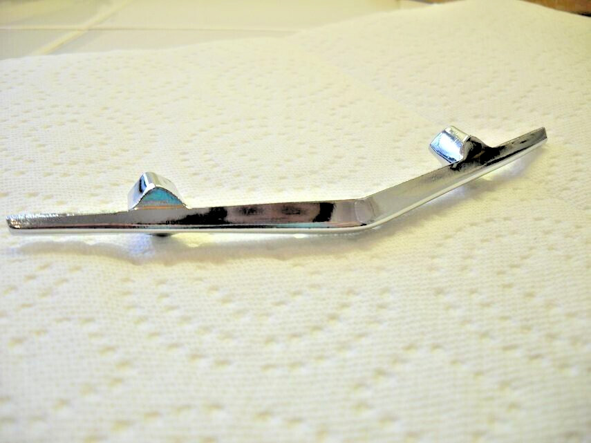 Vintage Nos Chrome Chevron Drawer Pull Stealth Fighter Jet Shape Cabinet Handle