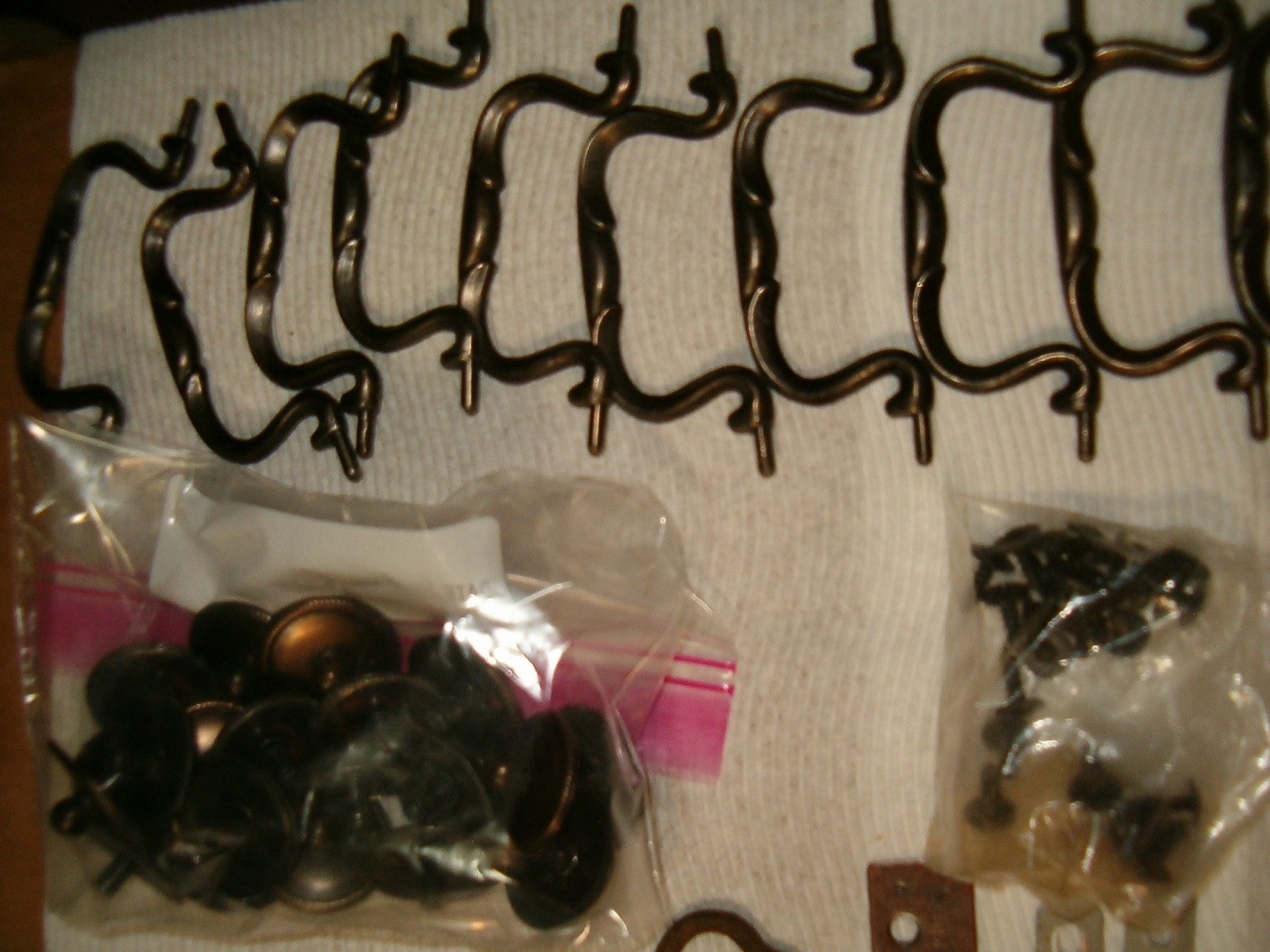 Lot Vintage Metal Cabinet Hardware Drawer Handles Door Pulls CB1844 Chair Wheels