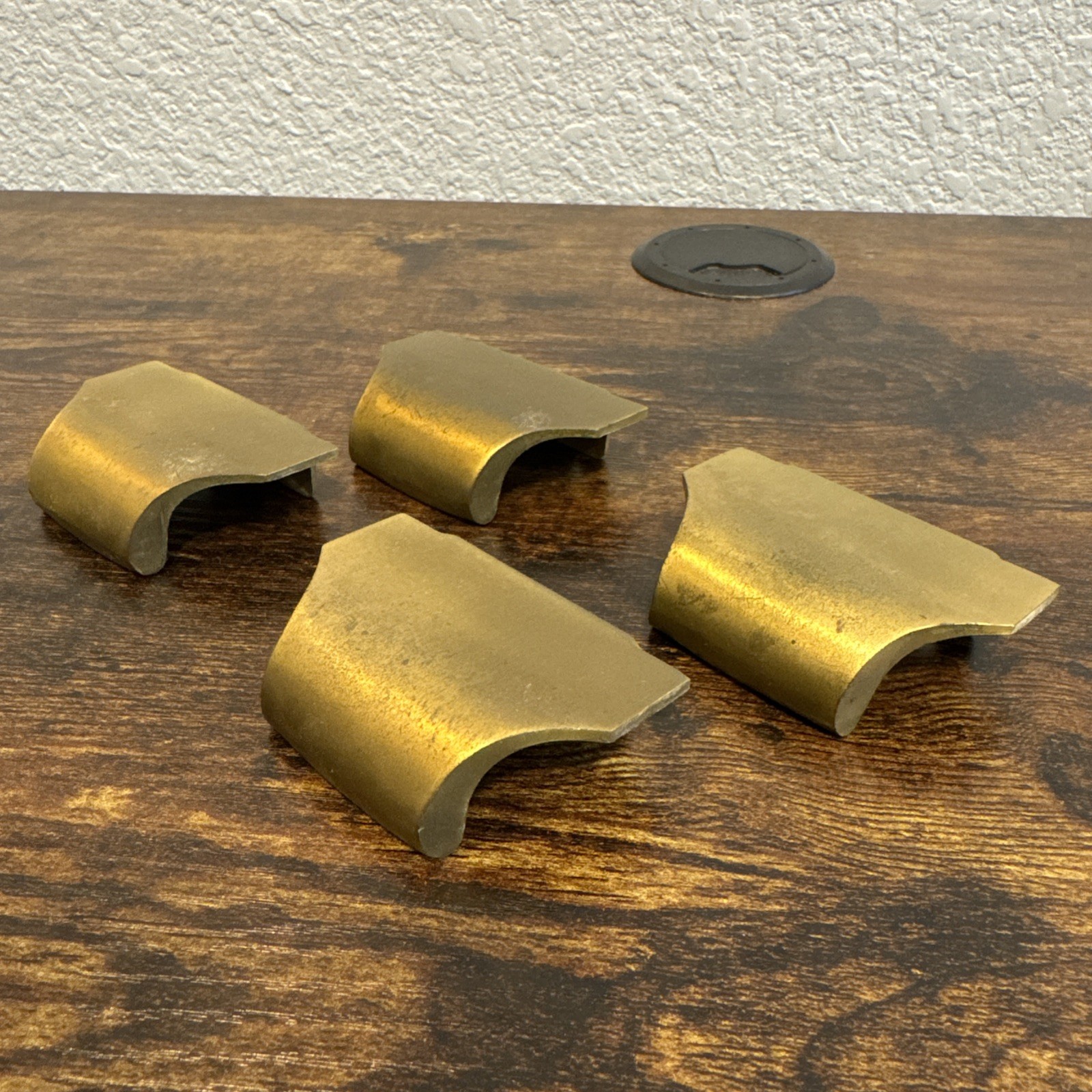 Drexel Precedent Drawer Pulls 4 Brass Handle Edward Wormley Mid Century Vintage