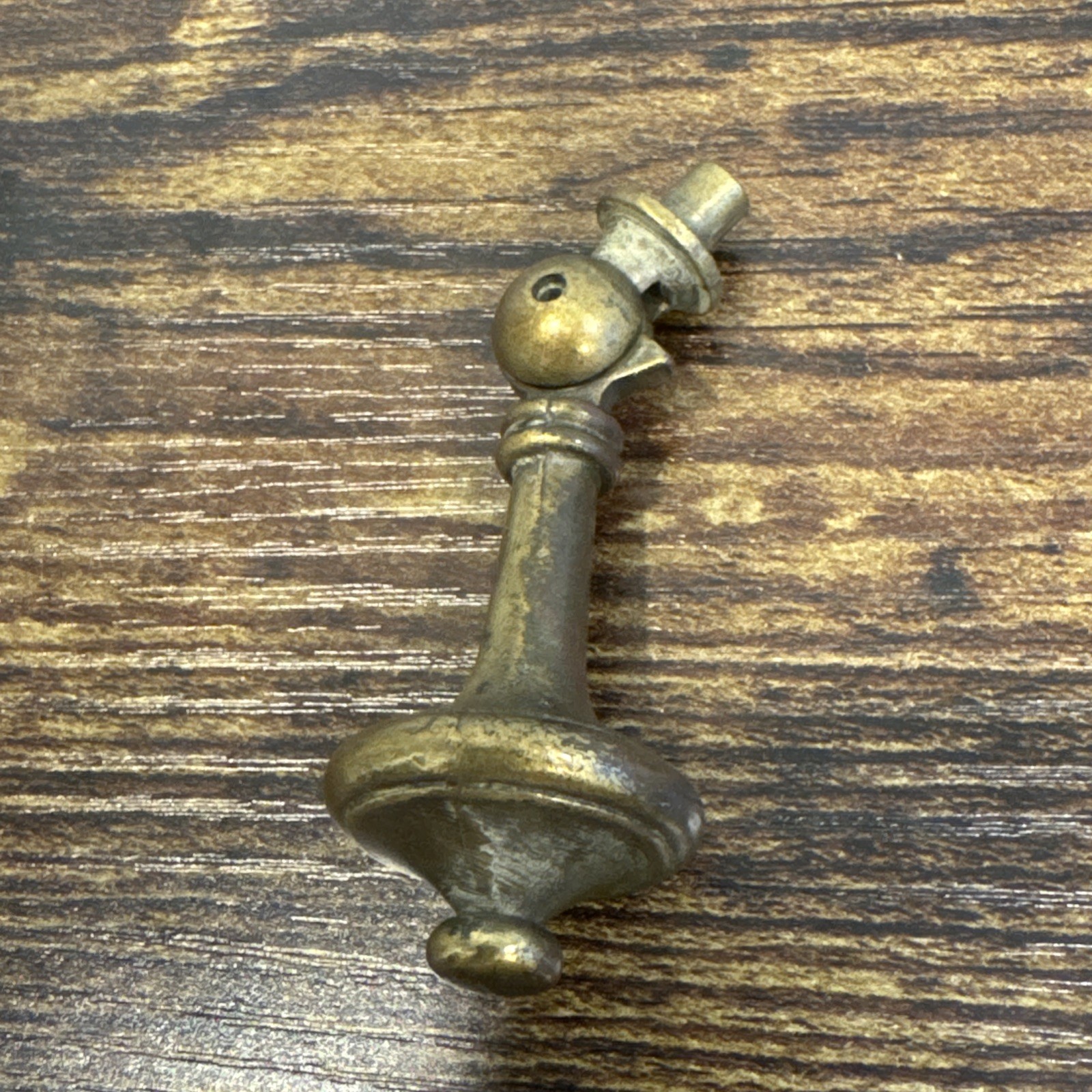 Drexel Esperanto Drawer Pull Teardrop Brass Dresser Handle Backplate Vintage MCM