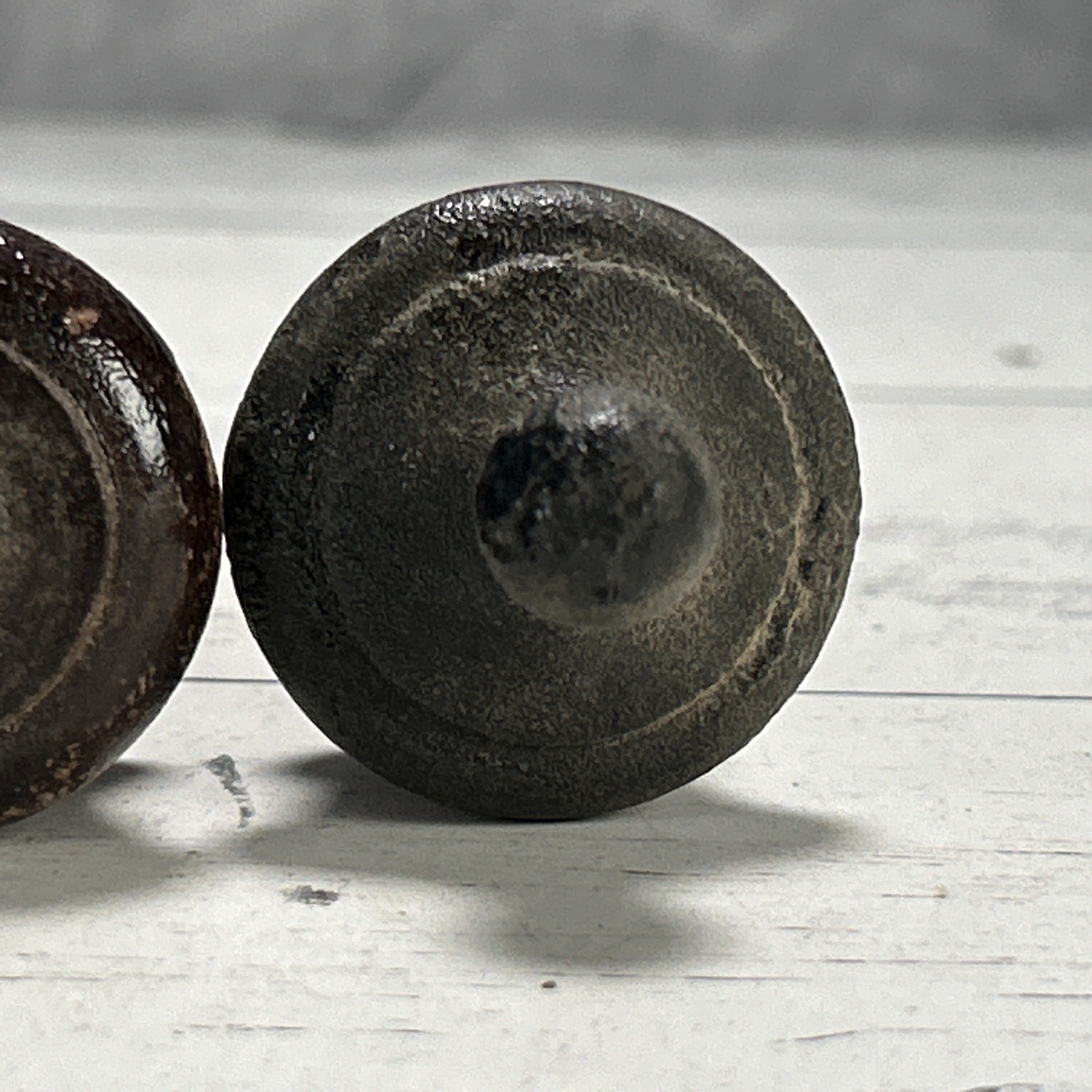 Vintage Drawer Pulls Lot 3 Wood 1 Solid Metal 1920s-1950s Architectural Salvage