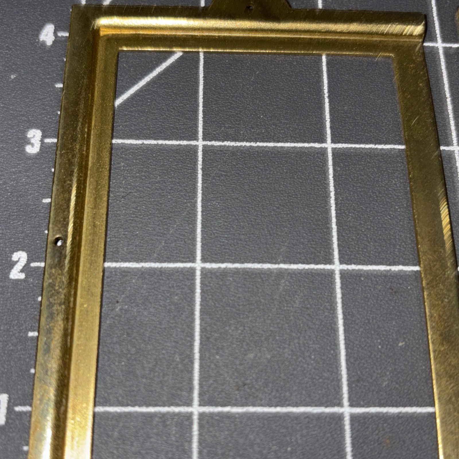 Antique / Vintage Brass Label Card Holders for Cabinet(?) Lot of 6