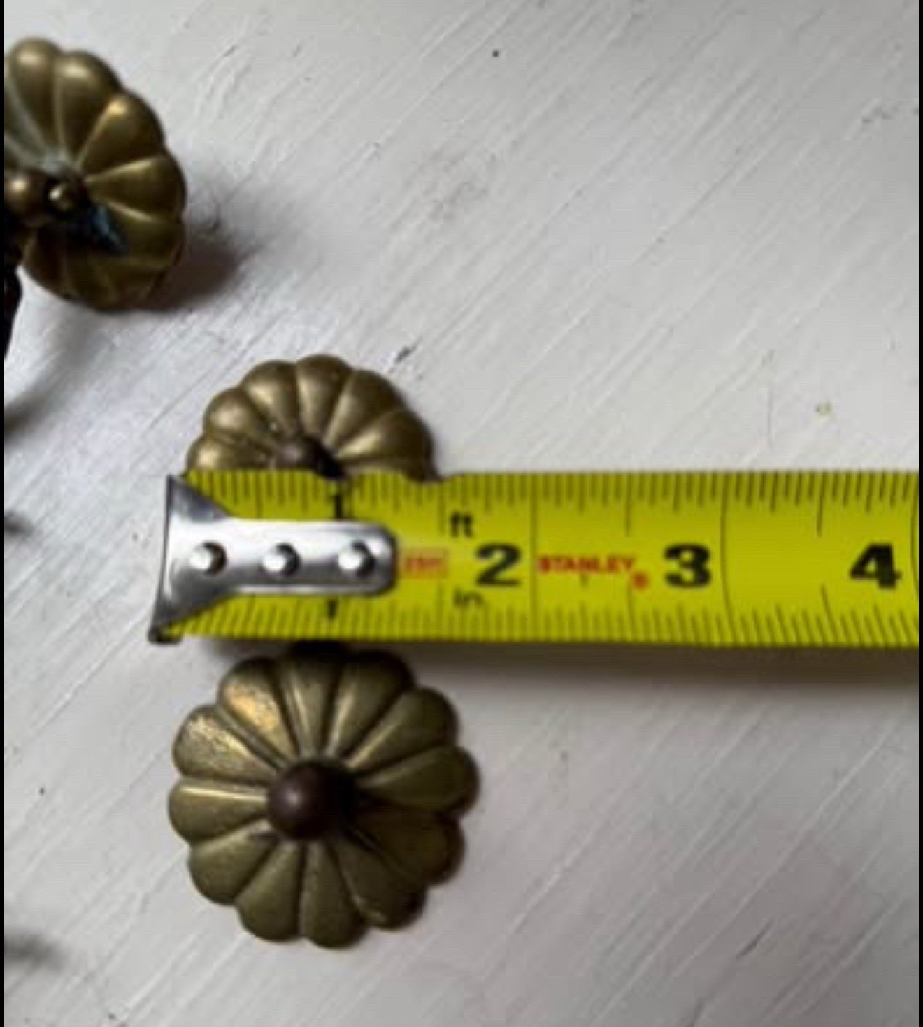 5 Antique Vintage Ornate Brass Drop Bail Drawer Pulls SALVAGED
