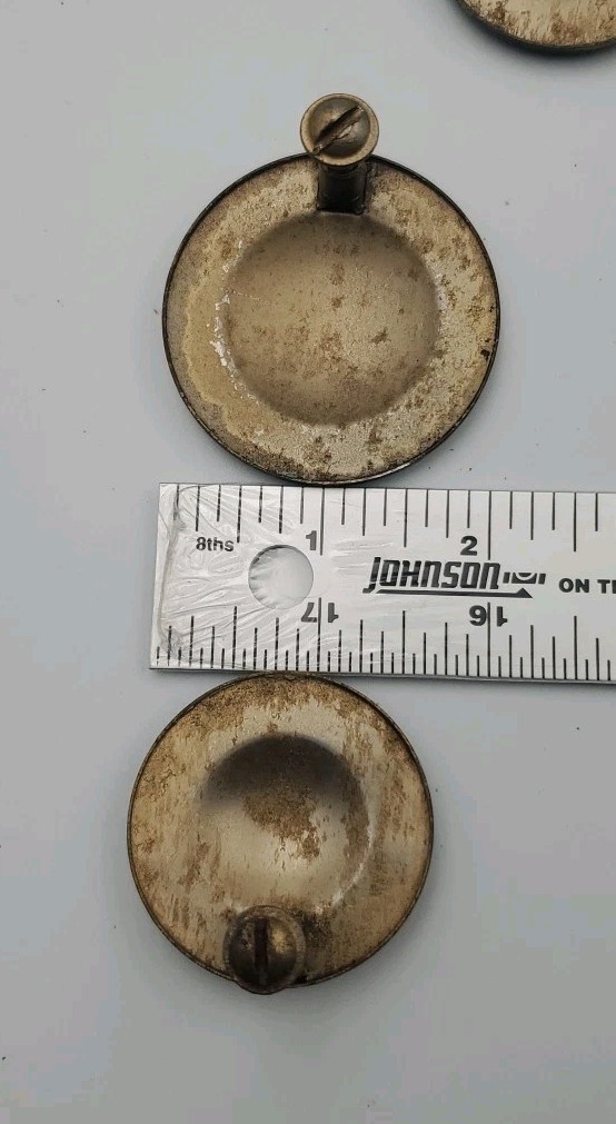 Metal Drawer Ring Pull Knobs Reclaimed Salvage 2 Sizes Lot Of 8