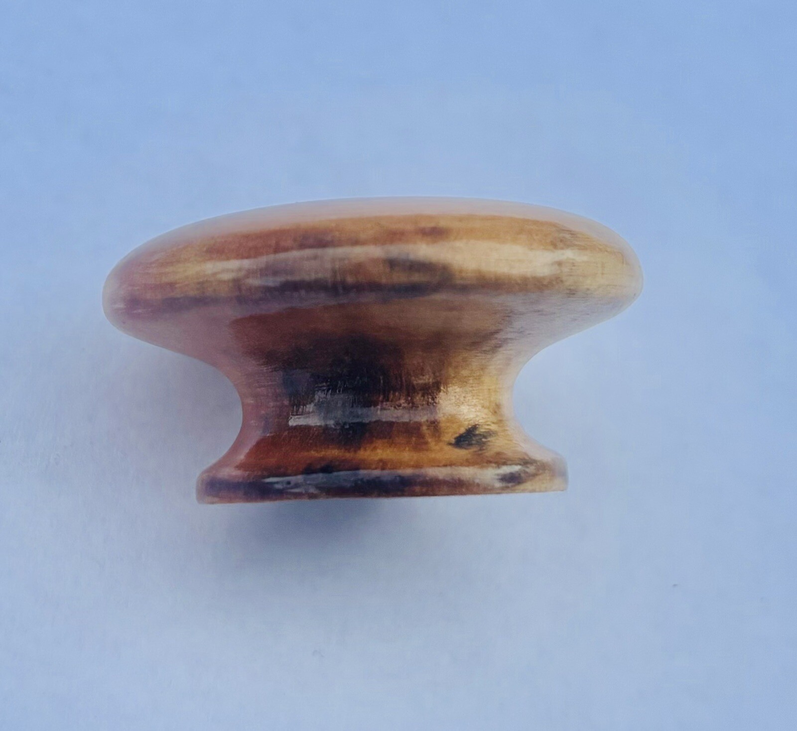 1.5” Dia. GORGEOUS & RARE Antique Hardware Maple Birch Mushroom Drawer Pull Knob