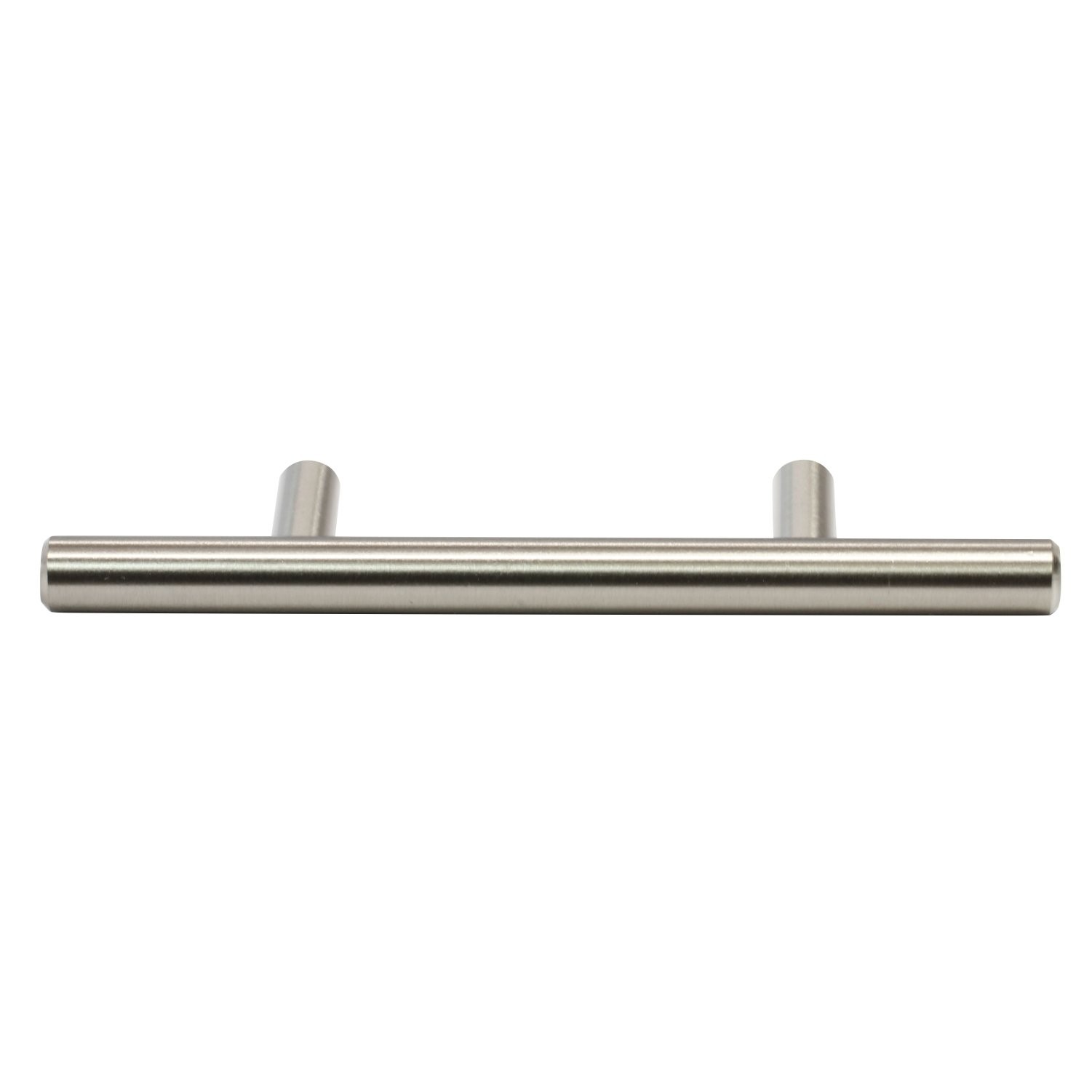 Rok 20 Pack Hardware Solid Steel Brushed Nickel Euro Style Handle 3 76.2Mm Hole