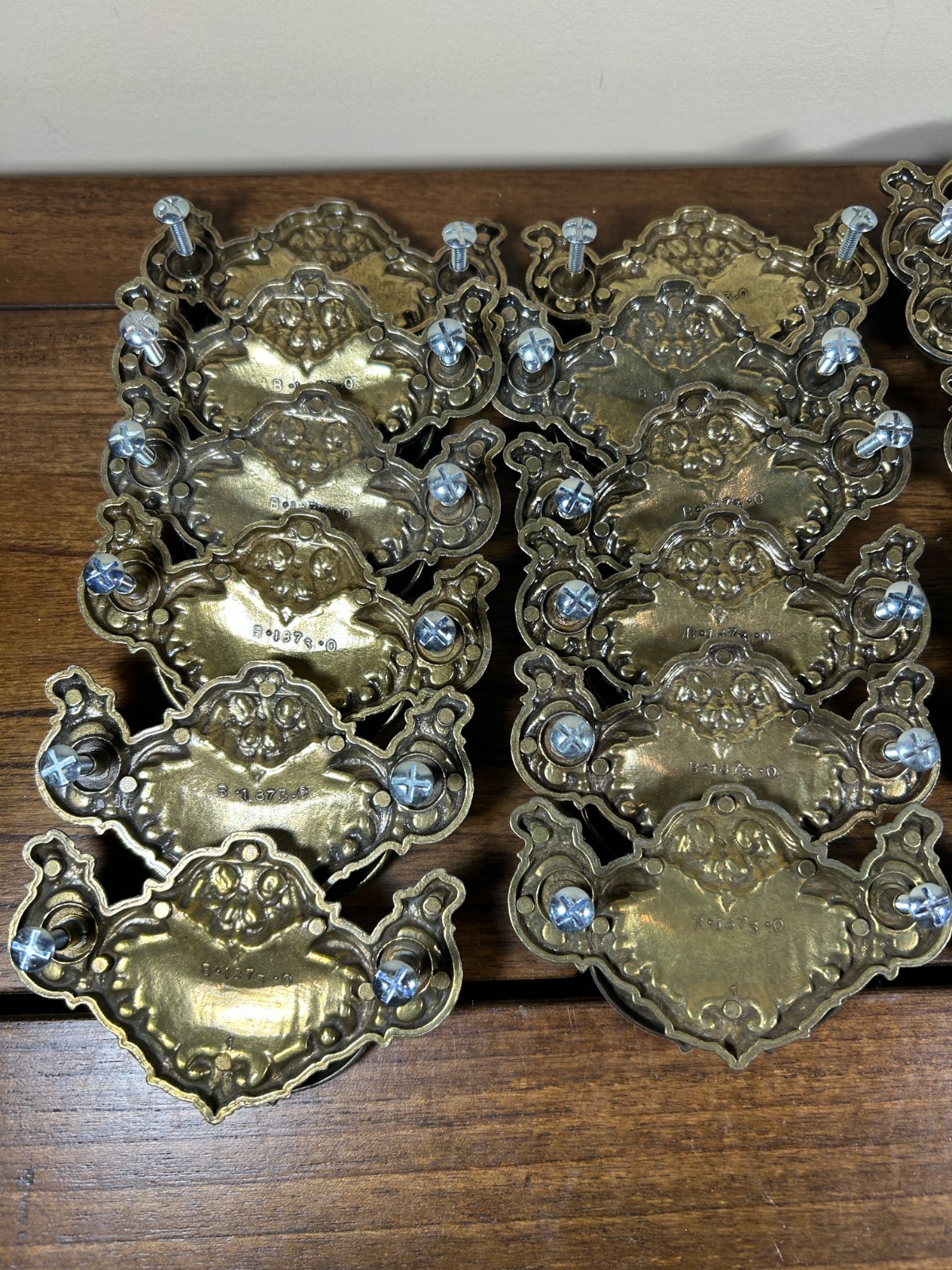 Lot of 24 French Provincial Ornate Brass Drawer Pulls Handles B-1873-0