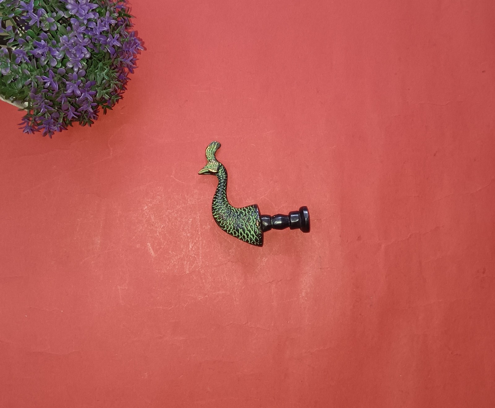 Macaw Bird Head Cabinet Closet Pull Brass Peacock Theme Drawer Knob Decor GTX