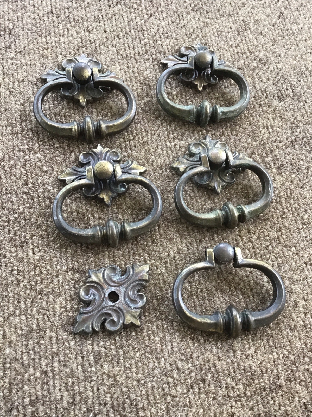 Lot of 5 Amerock Heavy Drop Bail Drawer Dresser Pull Handles 1460 / 1461 Canada