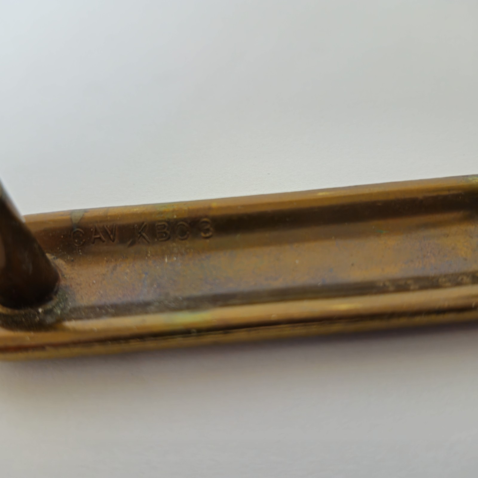 Keeler Brass Company KBC 4″ Art Deco Drawer Pull w/ 3″ Mounting USA