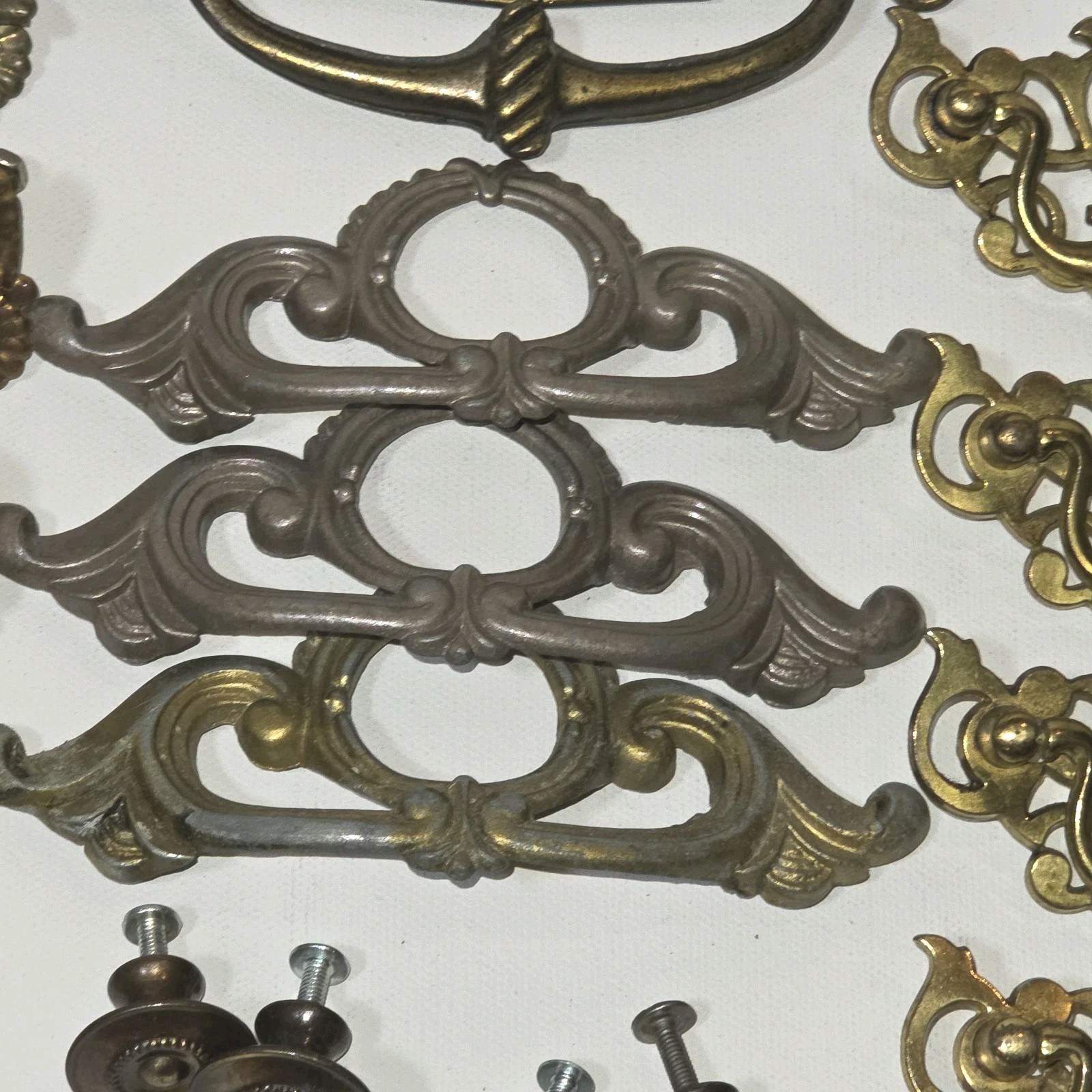 Antique Vintage Furniture Hardware Lot 47 Drawer Pulls Knobs Cabinet Salvage