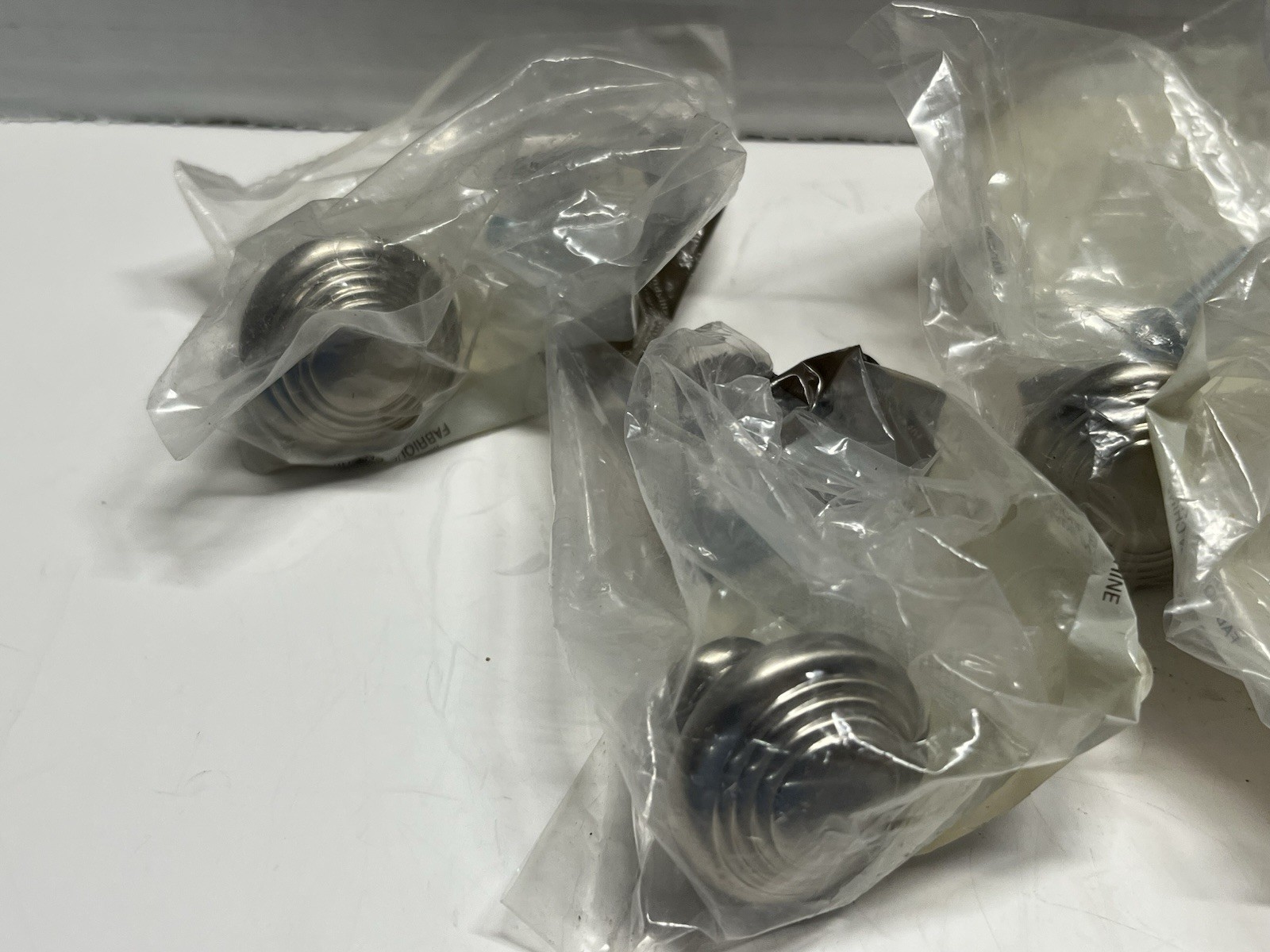 Vintage Lot (7) NOS Belwith Round Nickel Swirl Design Drawer/Cabinet Knobs
