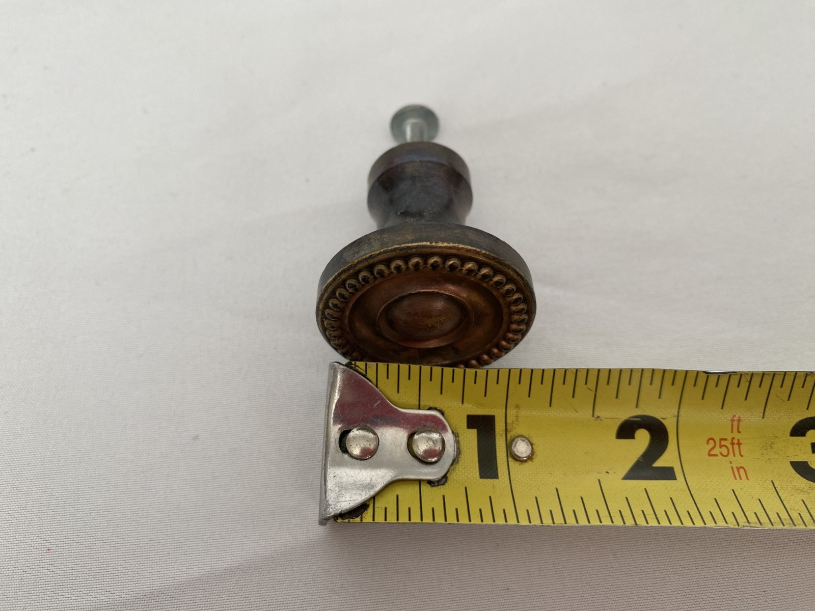 23 Vintage Solid Brass Cabinet Knobs Beaded Design Copper Finish Drawer Pulls