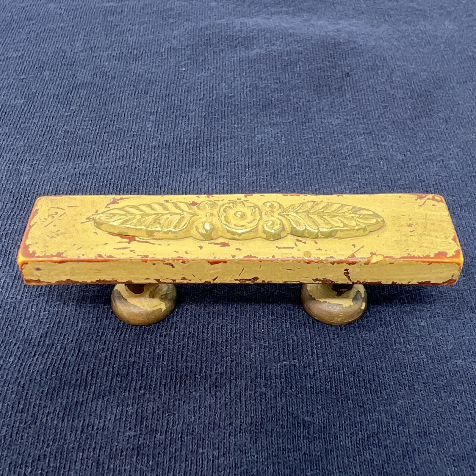 Antique Bakelite And Brass Drawer Pull