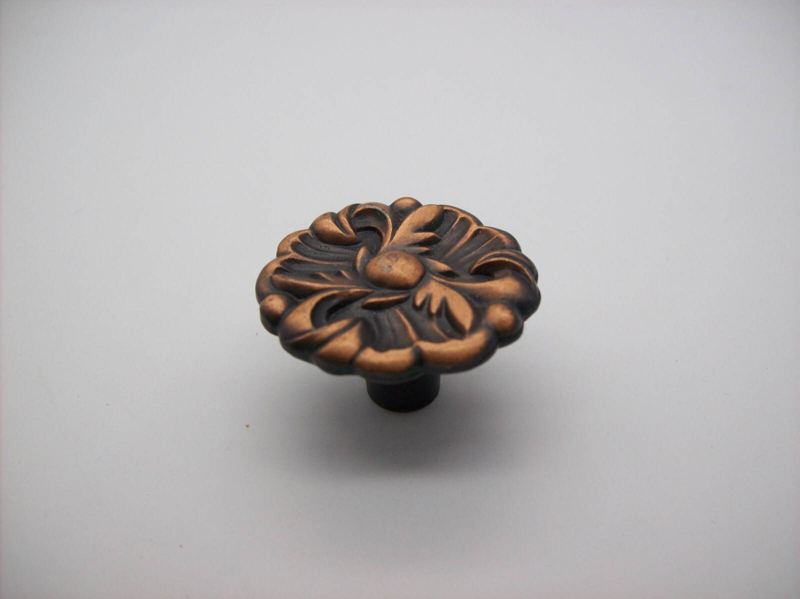 Vintage French Copper Flower Cabinet Knob Drawer Pull, 1960, RDCA, Patd 1885 09