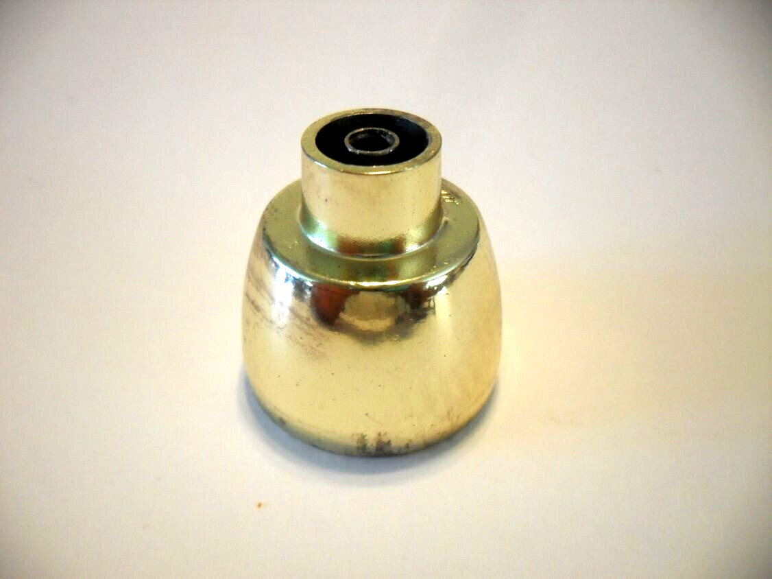 Vintage Nos Brass Drawer Knobs 1-3/16″ Tulip Cabinet Door Pull Ajax #431