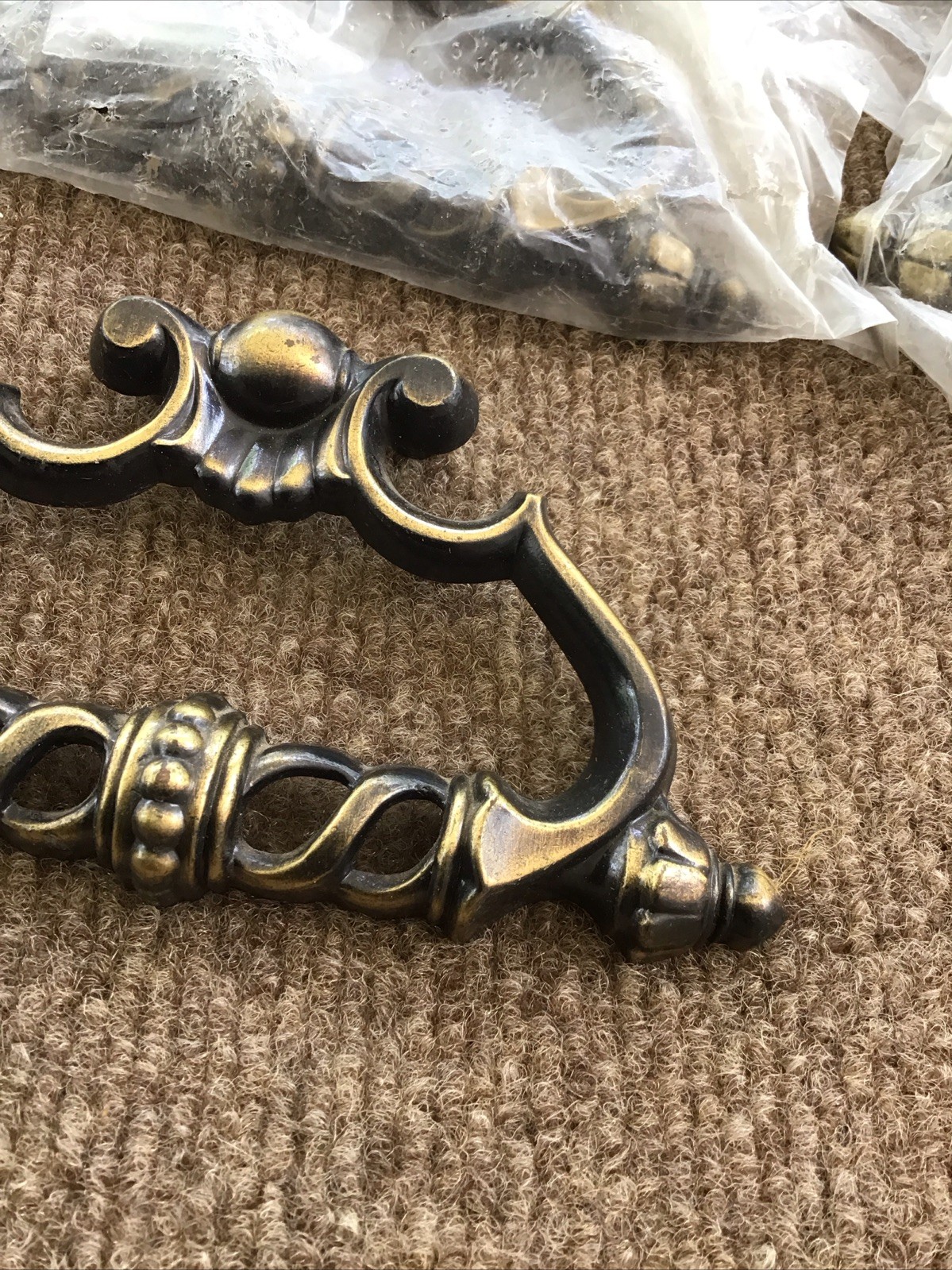 Lot of 10 NOS VTG Gothic Medieval Allison Japan 755 Drawer Pull Handle 1-1/4 COC