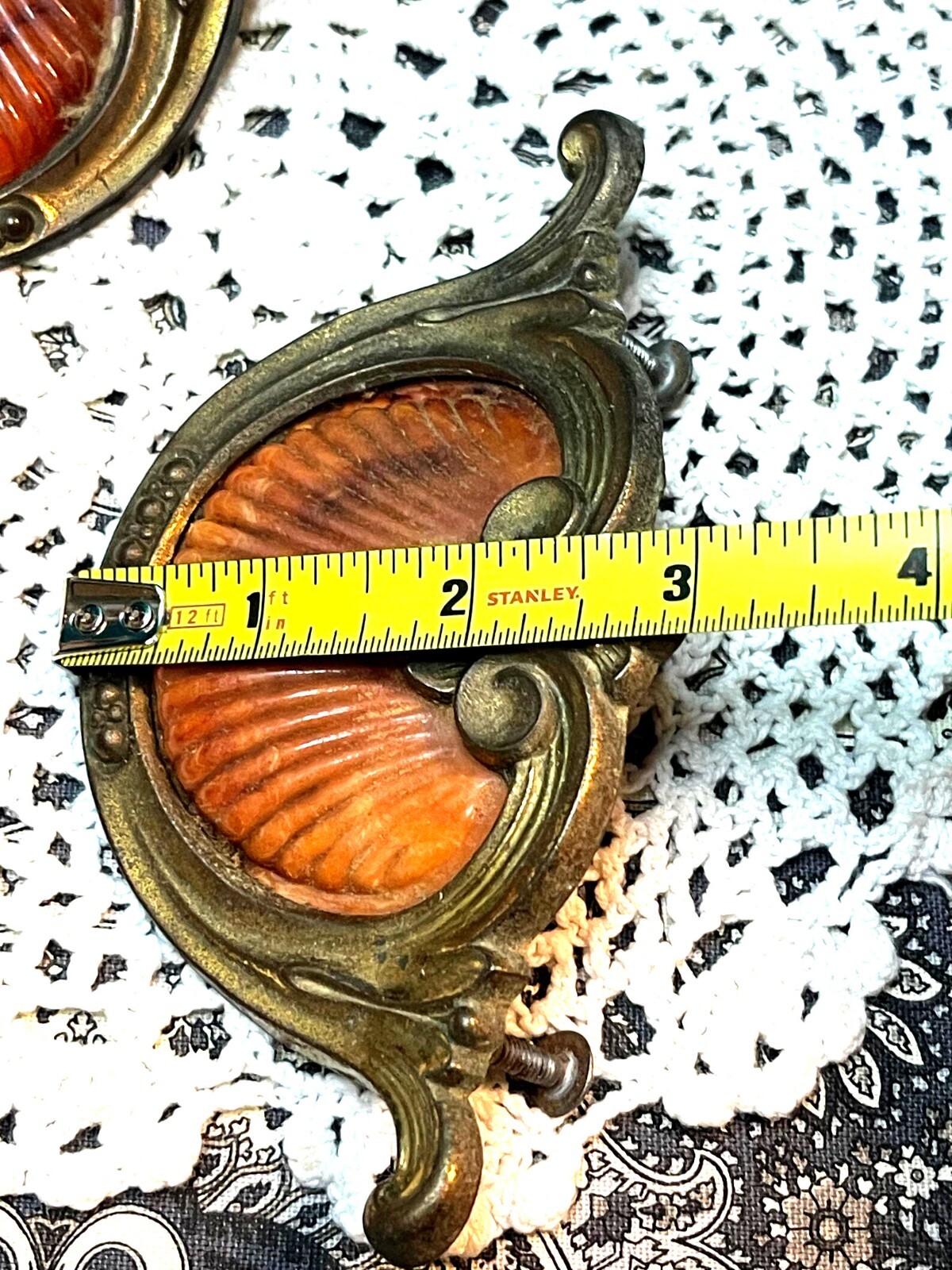Antique Keeler Waterfall Dresser Drawer Pulls – Bakelite – Set of 3