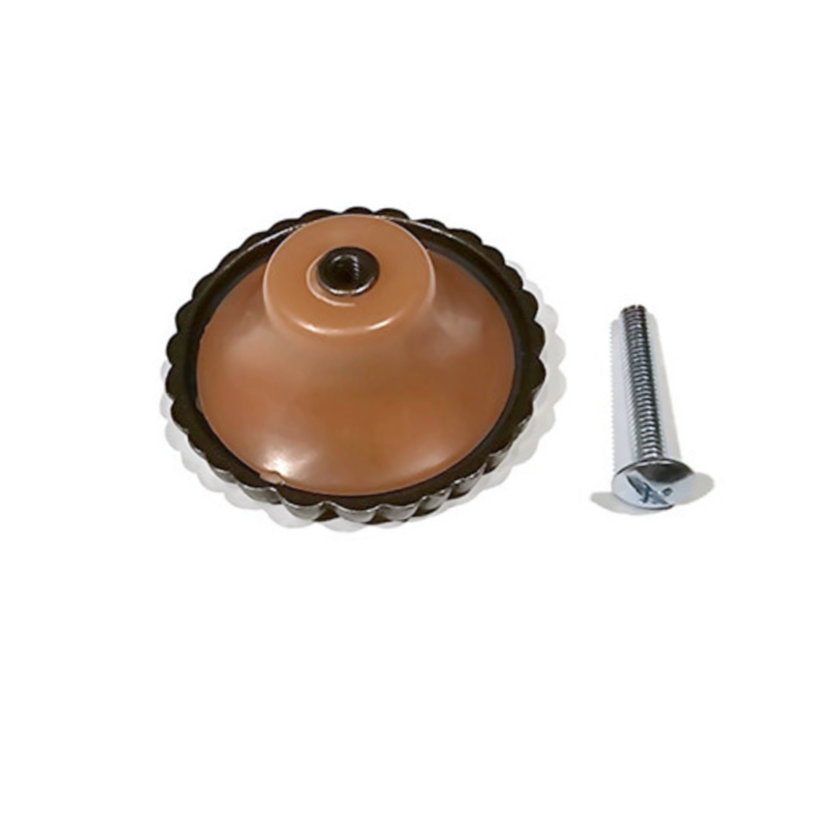 Round Waterfall Style – Brass Knob – Tortoise Shell Antique Vintage Old Style