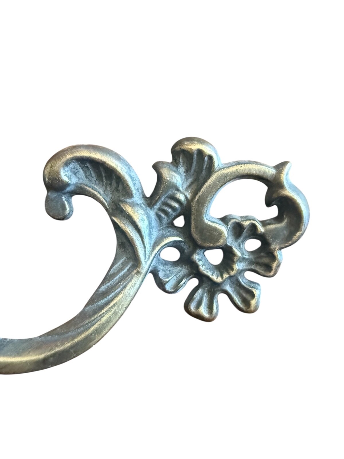 French Providential Brass 7″ Drawer Pull With Screws Set Of 2