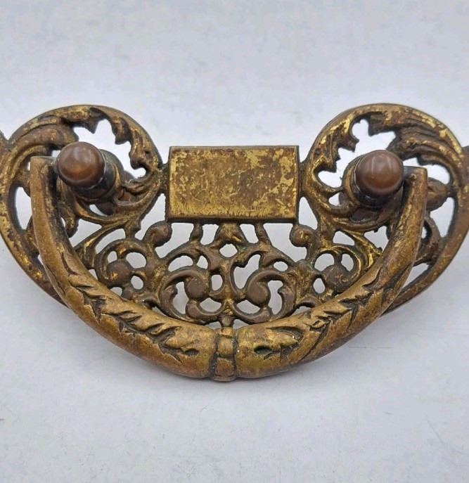Antique Drop Bail Pull Drawer Cabinet Cupboard Handle Ornate Eastlake Hardware