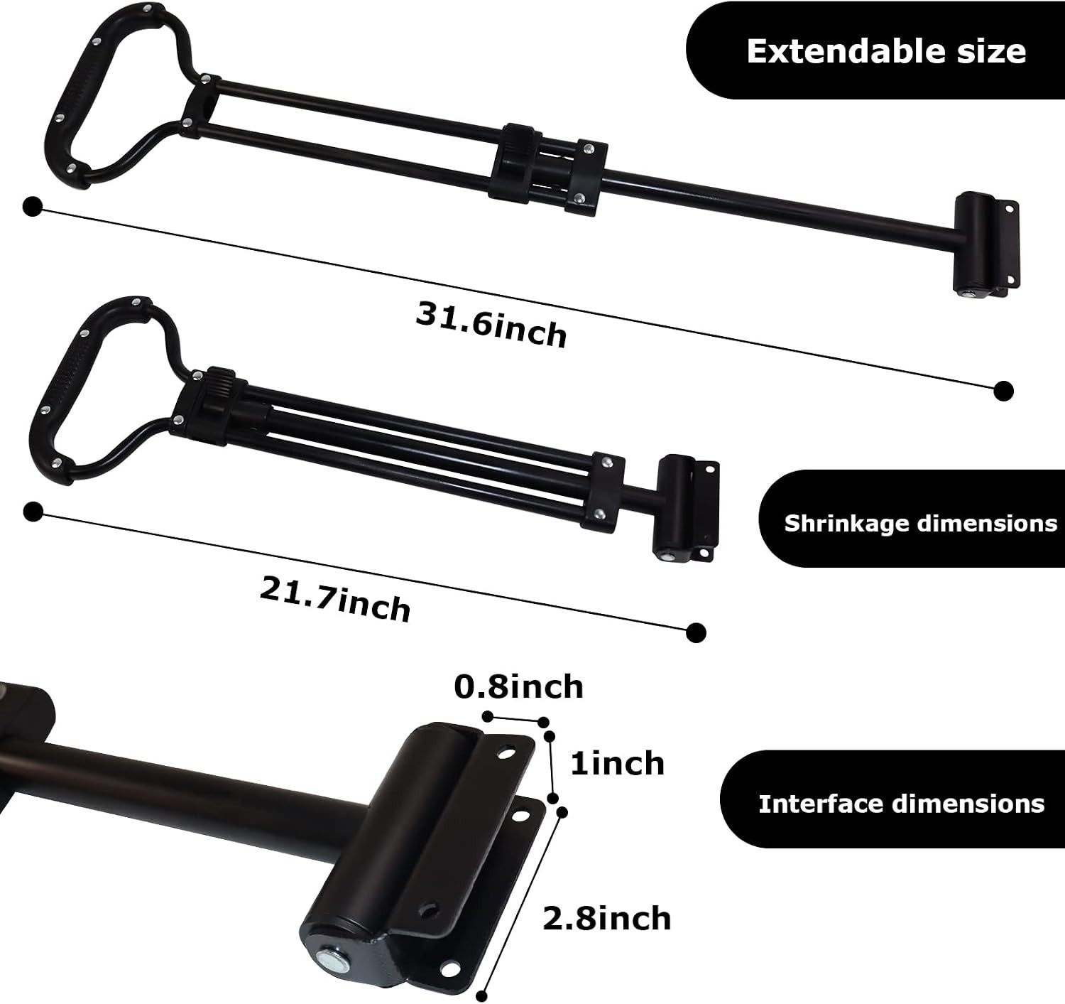 Durable Iron Wagon Pull Handle Replacement