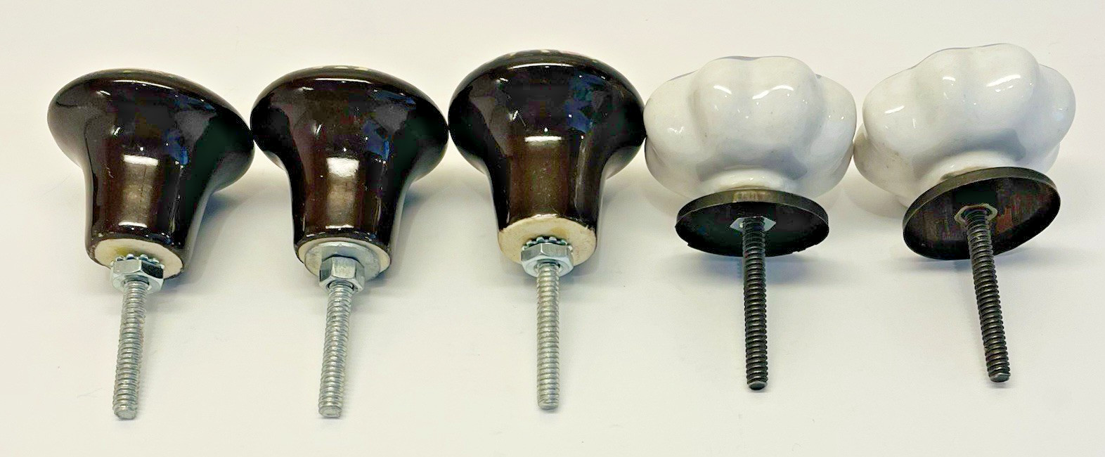 5 -Cabinet Knobs Floral Paisley Boho 1.5″ Single Mount Hand Painted Drawer Pulls