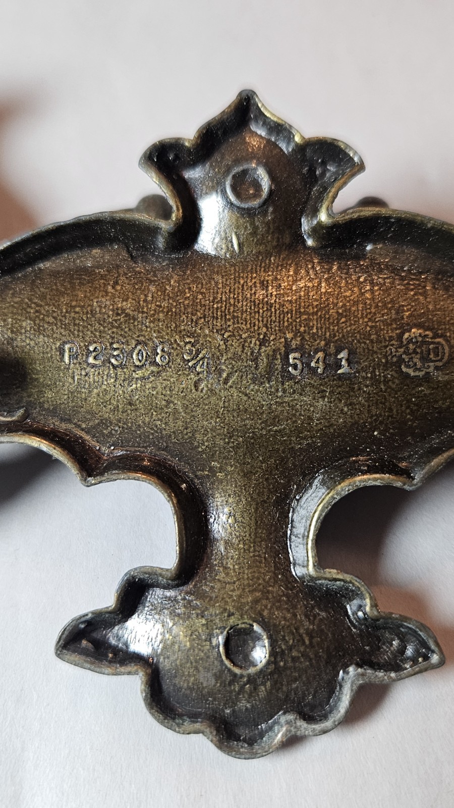 Vintage Keeler Brass Co KBC P2308 Chippendale Bail Pulls 2-1/4″ Center Set of 7
