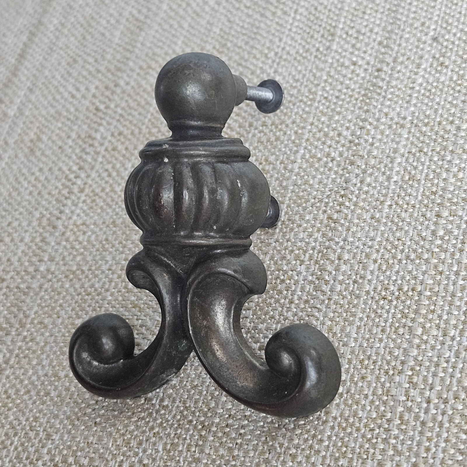 Ornate Drawer Pull Handles Set 6 Antique Bronze Tone Cabinet Hardware Scroll