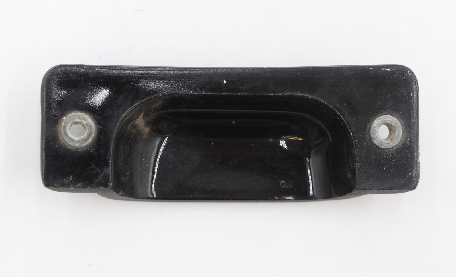 Set of Antique Rare 3.875 in. Black Glass Bin Pulls