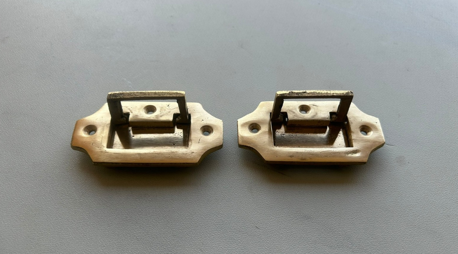Brass Modern Hidden Recessed Concealed Flush Grip Pull Knob Handle DrawerCabinet