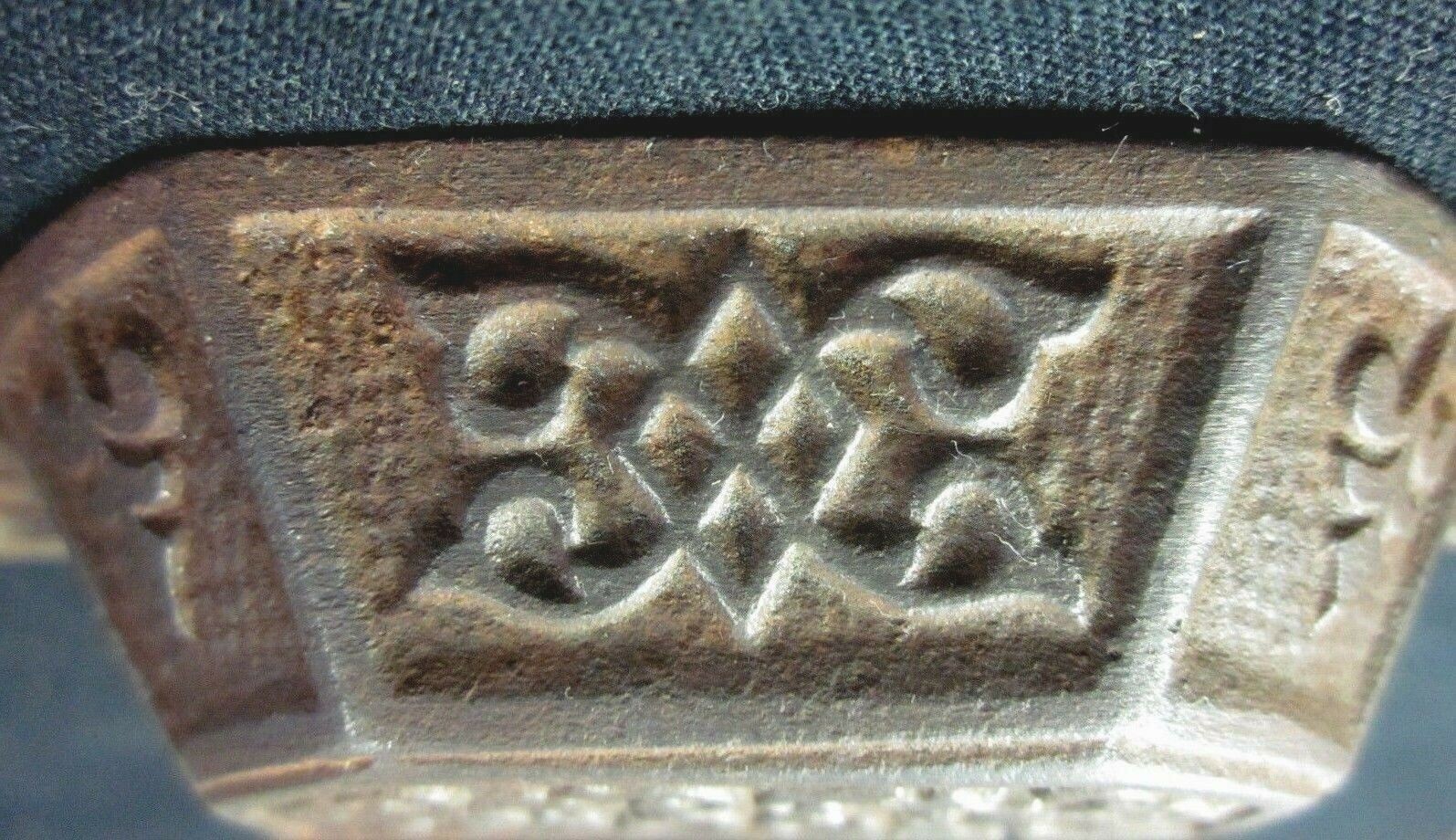 Cast Iron 1850 Window Sash Lift Drawer Cup Pull Handle 3-1/16″ Centers 1 Antique